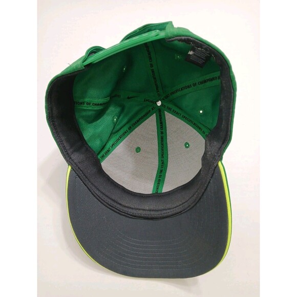 Nike Golf Hat Snapback Cap Green White Big Logo Rare Swoosh - Picture 6 of 8
